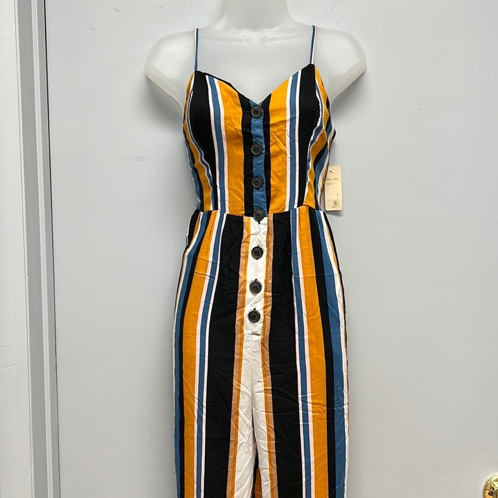 NWT Japna Wide Leg Cropped Jumpsuit Size Small